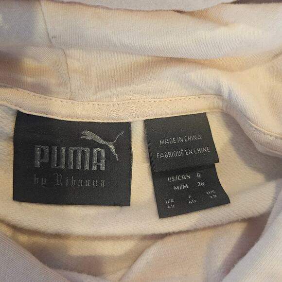 Fenty x Puma Rihanna Light Pink Corset Hoodie Sweatshirt sz Medium Streetwear - Picture 2 of 9